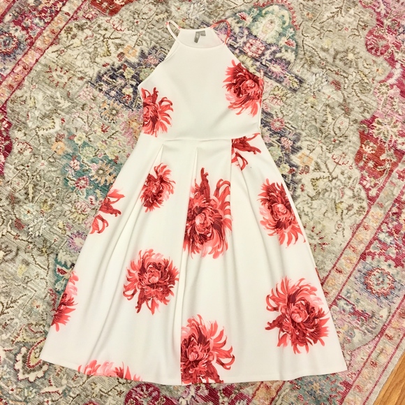 ASOS Dresses & Skirts - White Floral Fit&Flare Dress